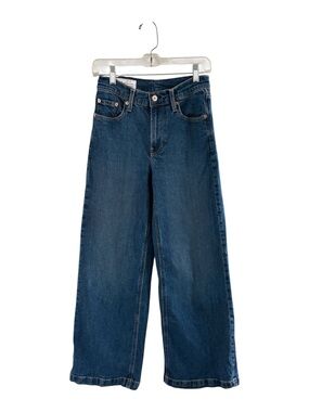 GAP Wide-Leg High Rise Stride Dark Blue Denim Jeans